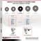 Service Caster 4 Inch Phenolic Wheel Swivel 3/4 Inch Square Stem Caster Set Total Lock Brake SCC-SQTTL20S414-PHS-34-4 - alternate 5